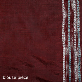 Pure Tussar Silk Handloom Bengal Full Kantha Hand Embroidered Saree 04