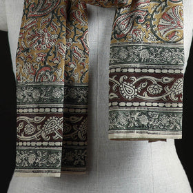 Pedana Block Print Natural Dyed Cotton Kalamkari Stole 40