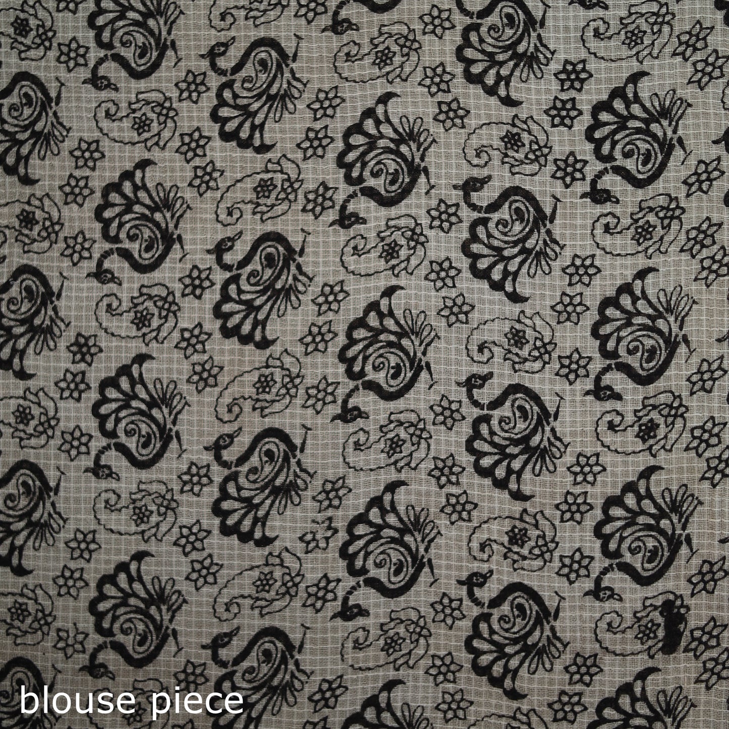 Kalamkari Printed Kota Doria Cotton Saree 16