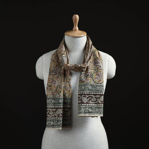 Pedana Block Print Natural Dyed Cotton Kalamkari Stole 40