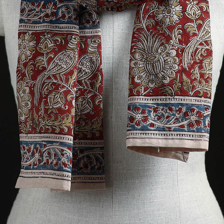 Pedana Block Print Natural Dyed Cotton Kalamkari Stole 42