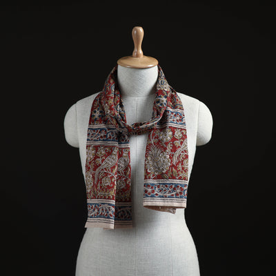 Pedana Block Print Natural Dyed Cotton Kalamkari Stole 42