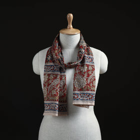 Pedana Block Print Natural Dyed Cotton Kalamkari Stole 42