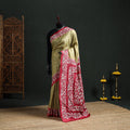 Pure Tussar Silk Handloom Bengal Full Kantha Hand Embroidered Saree 06