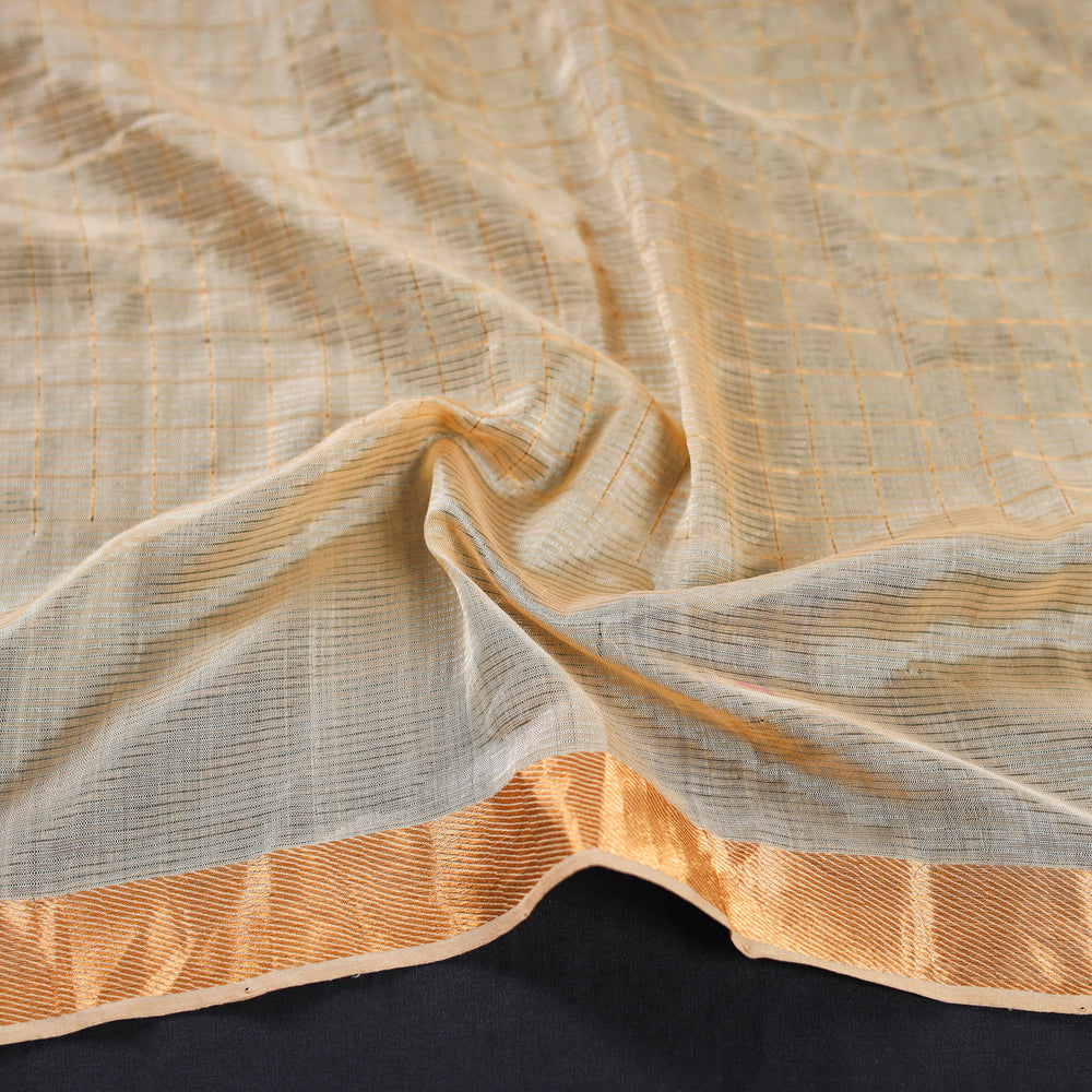 Beige - Kanchipuram Silk Cotton Blouse Piece 47