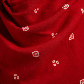 Kutch Handwoven Bandhani Merino Wool Shawl 22