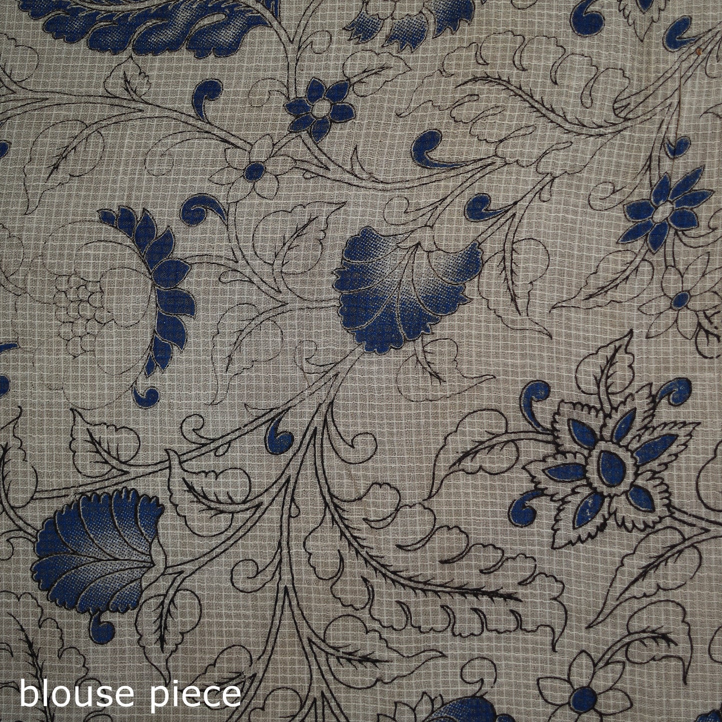 Kalamkari Printed Kota Doria Cotton Saree 17