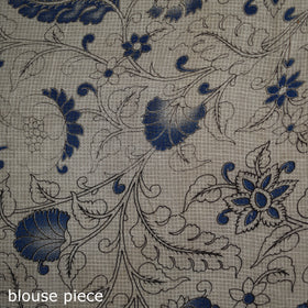 Kalamkari Printed Kota Doria Cotton Saree 17