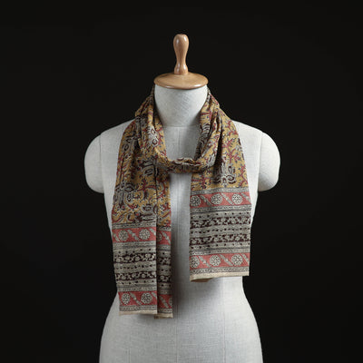 Pedana Block Print Natural Dyed Cotton Kalamkari Stole 46