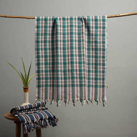 Handloom Fine Cotton Checks Bath Towel  99