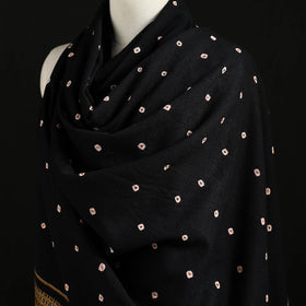 Kutch Handwoven Bandhani Merino Wool Shawl 37
