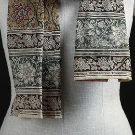 Pedana Block Print Natural Dyed Cotton Kalamkari Stole 47