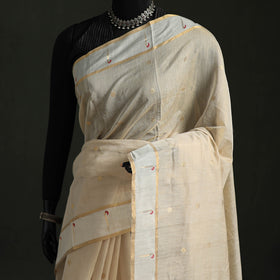 Handloom Cotton Tissue Zari Buti Chanderi Saree 02