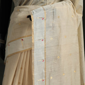 Handloom Cotton Tissue Zari Buti Chanderi Saree 02