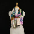 Bengal Kantha Handwork Patchwork Reversible Silk Stole 316