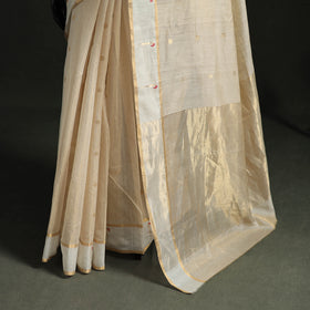 Handloom Cotton Tissue Zari Buti Chanderi Saree 02