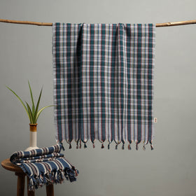 Handloom Fine Cotton Checks Bath Towel  100