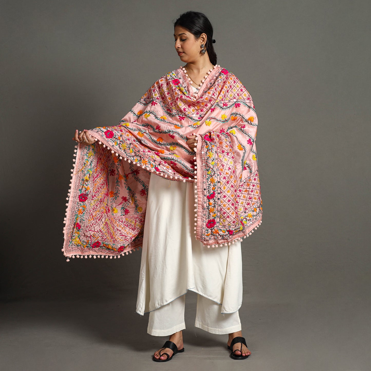 Phulkari Embroidered Dupatta