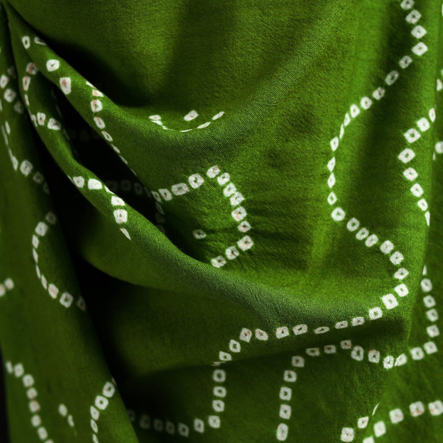 Kutch Handwoven Bandhani Merino Wool Shawl 42