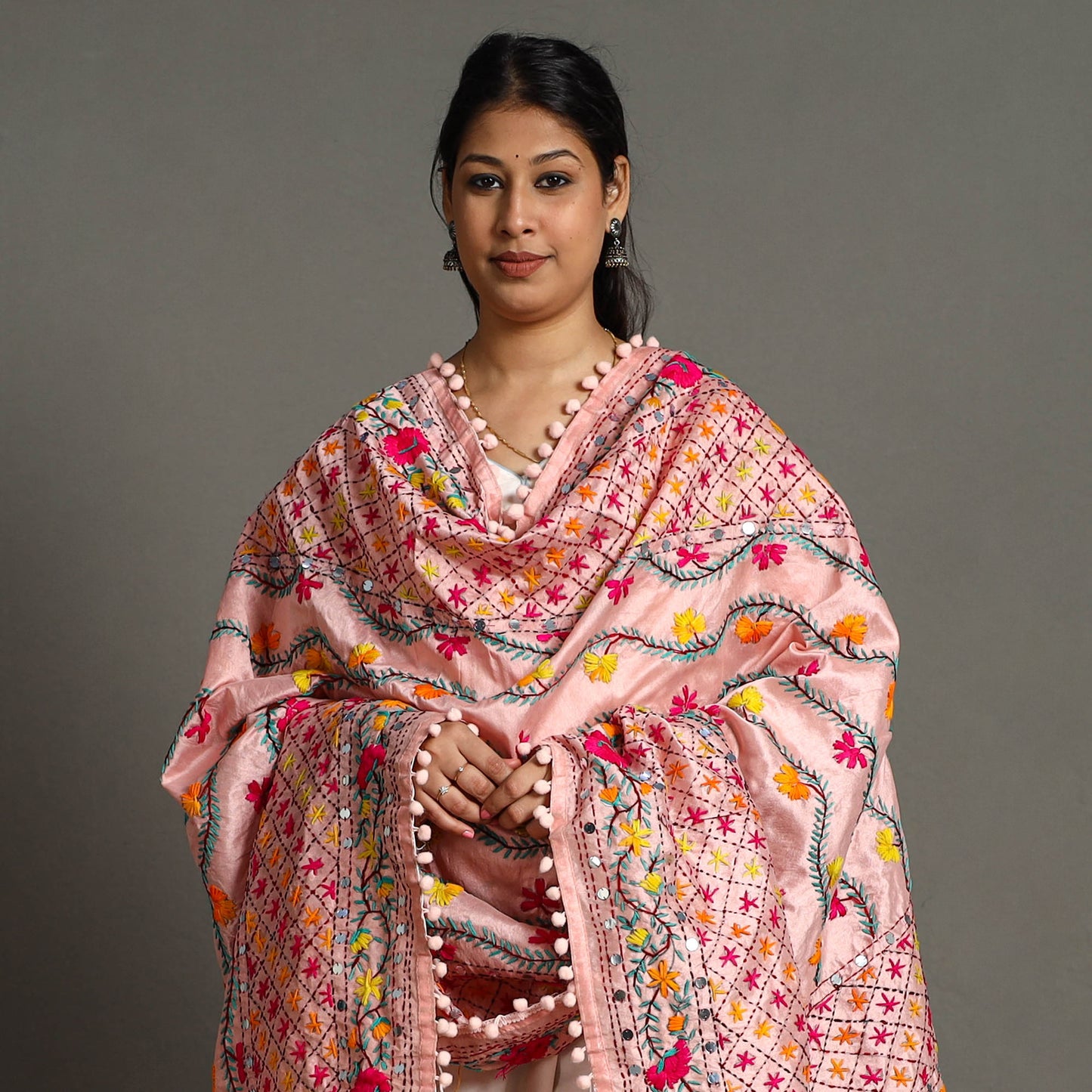 Phulkari Embroidered Dupatta