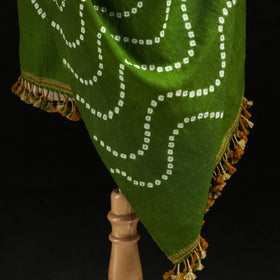 Kutch Handwoven Bandhani Merino Wool Shawl 42