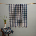 Handloom Fine Cotton Checks Bath Towel  101