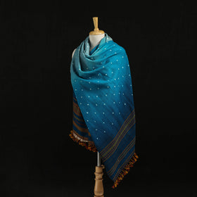 Kutch Handwoven Bandhani Merino Wool Shawl 43