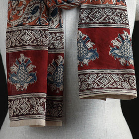 Pedana Block Print Natural Dyed Cotton Kalamkari Stole 53