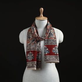 Pedana Block Print Natural Dyed Cotton Kalamkari Stole 53