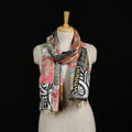Bengal Kantha Handwork Patchwork Reversible Silk Stole 322