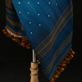 Kutch Handwoven Bandhani Merino Wool Shawl 43
