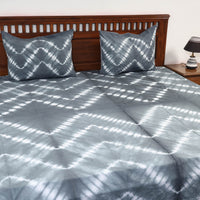 shibori double bed cover set