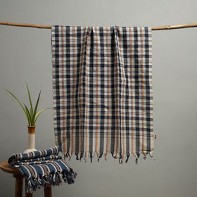 Handloom Fine Cotton Checks Bath Towel  102