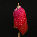 Kutch Handwoven Bandhani Merino Wool Shawl 44