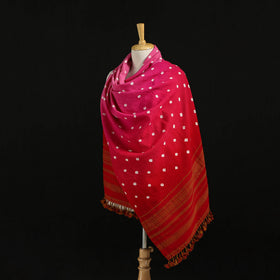 Kutch Handwoven Bandhani Merino Wool Shawl 44