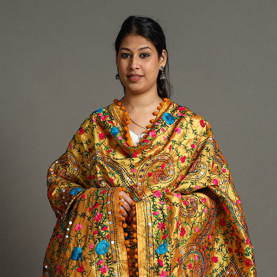 Phulkari Embroidered Dupatta