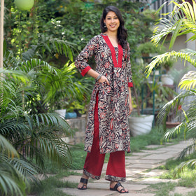 Kalamkari Kurta with Palazzo Set