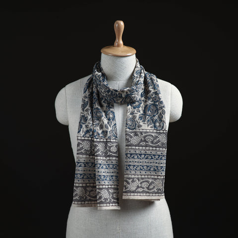 Pedana Block Print Natural Dyed Cotton Kalamkari Stole 58