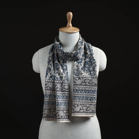 Pedana Block Print Natural Dyed Cotton Kalamkari Stole 58