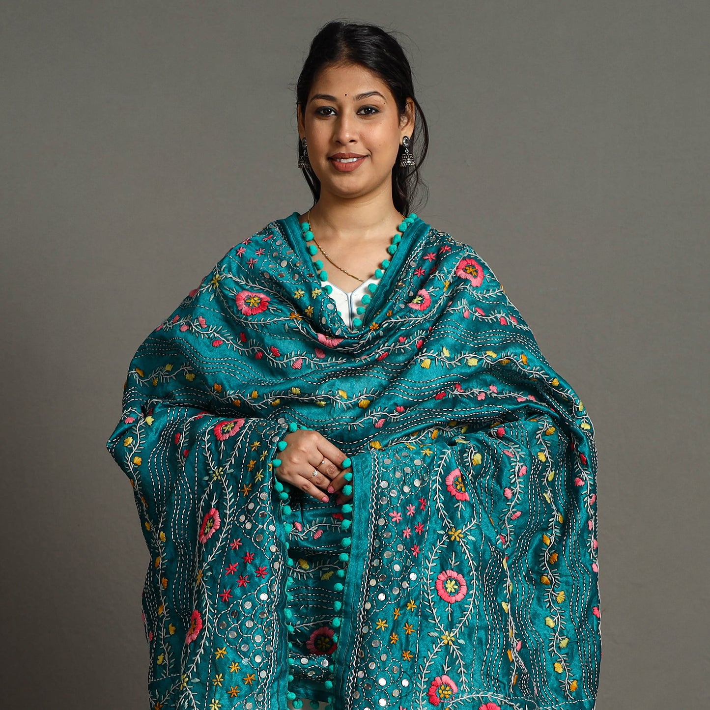 Phulkari Embroidered Dupatta