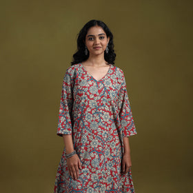 Kalamkari Printed Cotton 2pc Kurta Set for women 06