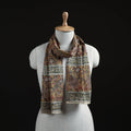 Pedana Block Print Natural Dyed Cotton Kalamkari Stole 60