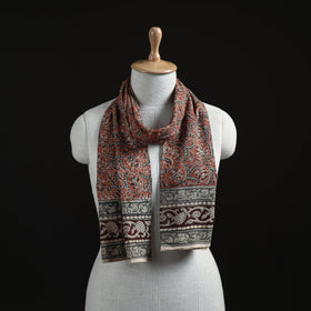 Pedana Block Print Natural Dyed Cotton Kalamkari Stole 61