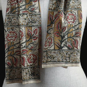 Pedana Block Print Natural Dyed Cotton Kalamkari Stole 62