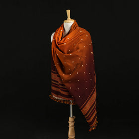 Kutch Handwoven Bandhani Merino Wool Shawl 46