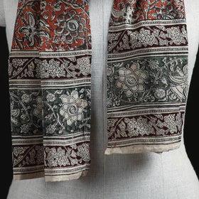 Pedana Block Print Natural Dyed Cotton Kalamkari Stole 64