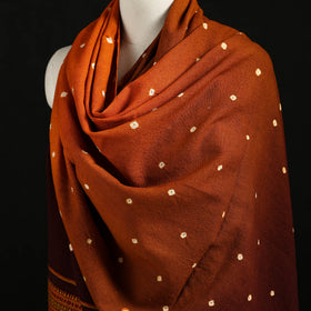 Kutch Handwoven Bandhani Merino Wool Shawl 46