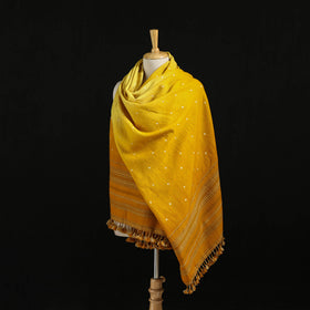 Kutch Handwoven Bandhani Merino Wool Shawl 47