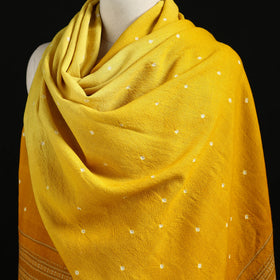 Kutch Handwoven Bandhani Merino Wool Shawl 47