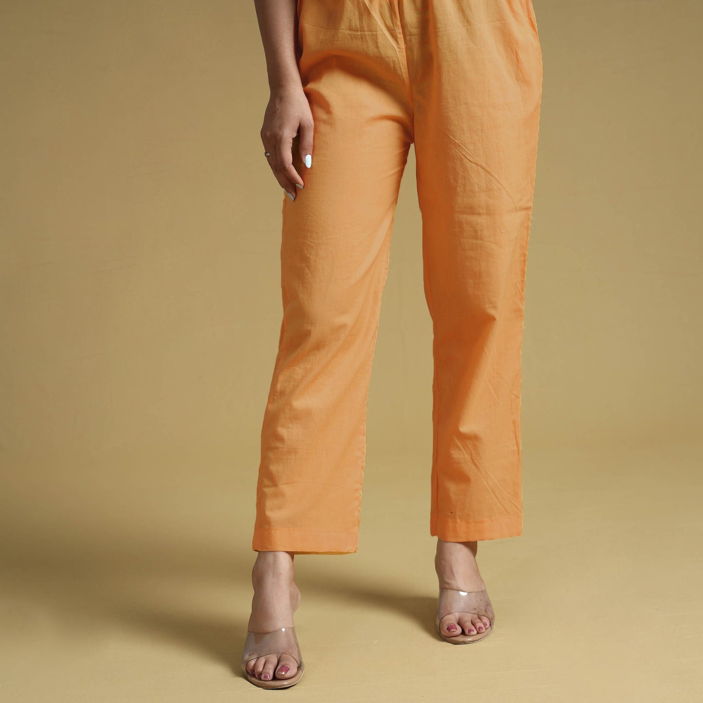 Light Yellow - Plain Dyed Cotton Co-Ord Set